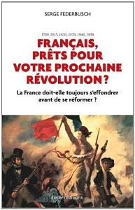 Dans cet essai historico-politique, l’auteur compare la situation actuelle de la France à des épisodes de crise grave de son passé et explique pourquoi les Français, à la différence de nombreux autres peuples, savent rarement se mettre autour d’une table pour résoudre les problèmes du pays. Il faut attendre que la contestation monte, et finalement qu'une révolution crée les transformations que les conservatismes ont empêchées