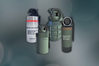 Grenades à main militaires produites par Rheinmetall dans le cadre d’un contrat stratégique avec les forces armées néerlandaises.