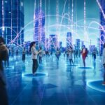 Un bureau feutré éclairé par des écrans affichant cartes, flux de données et analyses stratégiques, évoquant l’univers discret et complexe du renseignement moderne.