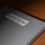 Silhouette d’un homme dans l’ombre entouré de figures d’élite, symbolisant le paraître social et les mécanismes de pouvoir révélés par l’affaire Epstein.