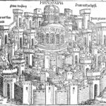 Vue de la forteresse de Jérusalem, dite Tour de David, montrant ses murailles médiévales et son rôle stratégique durant les Croisades en Terre sainte.