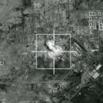 Carte géopolitique montrant la montée des arsenaux nucléaires en Chine, Russie et Corée du Nord, symbolisant la nouvelle prolifération mondiale.