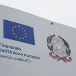 Bâtiments institutionnels européens à Bruxelles, symbolisant l’évaluation par la Commission du plan de reprise allemand et la validation du troisième paiement.