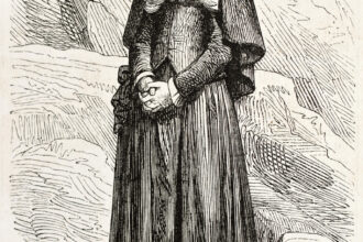 Portrait littéraire de Bernadette Soubirous, de son enfance pauvre à Lourdes aux premières apparitions de Massabielle et à la découverte de la source.