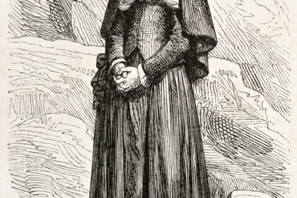 Portrait littéraire de Bernadette Soubirous, de son enfance pauvre à Lourdes aux premières apparitions de Massabielle et à la découverte de la source.