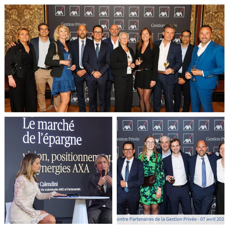 Photographie de Corinne Calendini lors de la cérémonie des Awards de la Gestion Privée, dans un cadre élégant à la Place Vendôme.