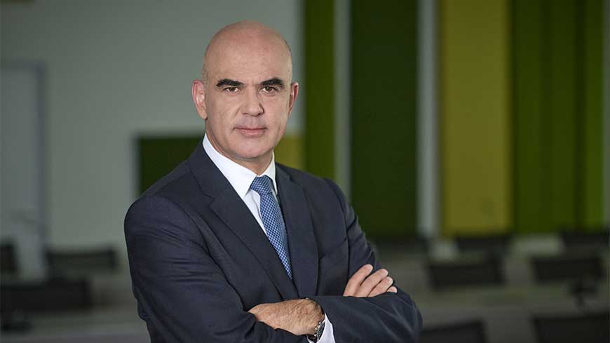 Alain Berset lors de sa visite officielle à Monaco pour préparer la future Présidence du Conseil de l’Europe.