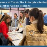 Observateurs de l’OEA supervisant le déroulement du scrutin au Pérou lors des élections de 2026.