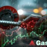 Graphique montrant la hausse des prix du pétrole, du gaz et de l’électricité entre 2021 et 2024, illustrant l’impact du choc énergétique sur l’économie et les marchés financiers.