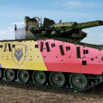 Véhicule de combat Rheinmetall Lynx KF41 exposé au salon BSDA 2026 à Bucarest