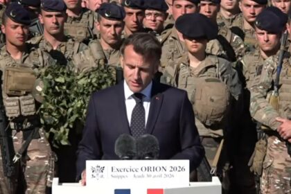 Manœuvres de l’exercice ORION 26 avec forces terrestres et aériennes françaises en haute intensité.