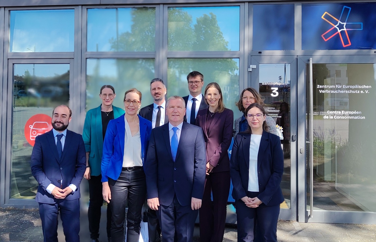 Michael McGrath visite le Centre Européen de la Consommation, modèle franco‑allemand unique de protection des consommateurs en Europe.