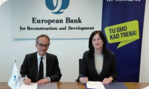 Représentants de la BERD et de Mikrofin lors de l’annonce du prêt de 4 millions d’euros destiné aux entreprises dirigées par des femmes en Bosnie-Herzégovine
