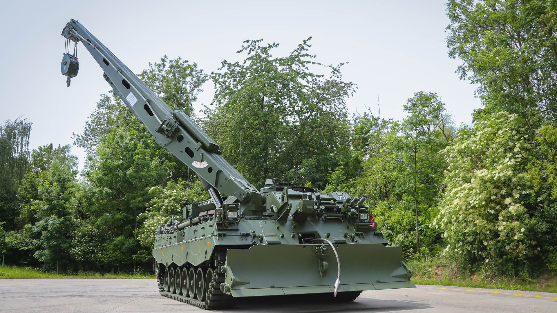 Véhicule blindé de dépannage Bergepanzer 3 A2 de Rheinmetall