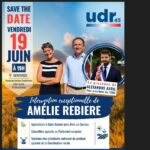 Réunion de l’UDR Loiret annonçant une conférence de presse à Montargis avec des intervenants nationaux.