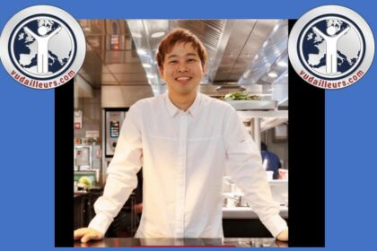 Portrait du chef Masaki Nagao dans la cuisine du Pilgrim Paris, incarnant une gastronomie mêlant influences japonaises et techniques françaises.