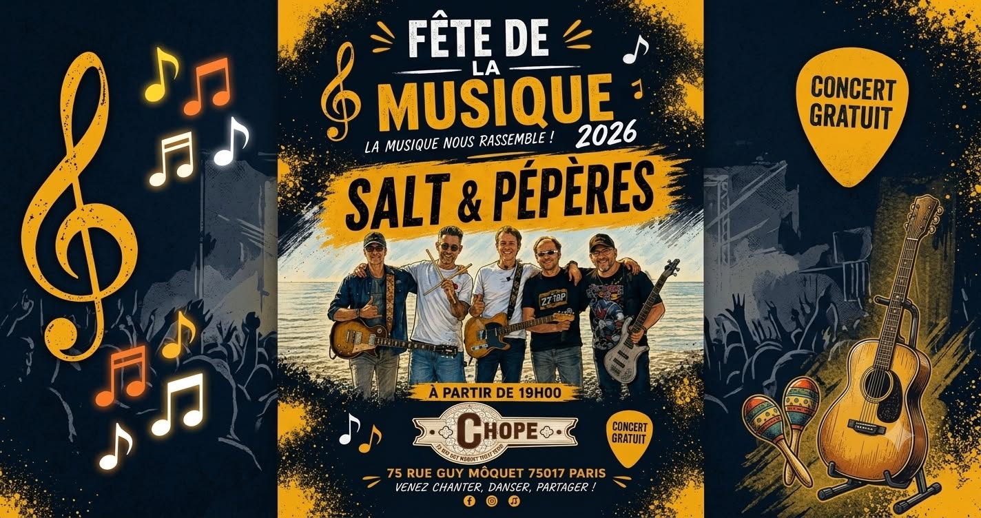 Musiciens jouant dans la rue le 21 juin, symbolisant la liberté, la convivialité et la culture vivante à l’ère de l’intelligence artificielle.