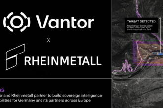 Représentation 3D du renseignement spatial développé par Vantor et Rheinmetall