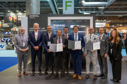 Projectile guidé Vulcano 155 présenté à Eurosatory 2026, sélectionné pour le programme ERAP de l’armée américaine.