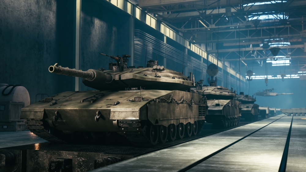 Vue d’un site industriel Rheinmetall aux États‑Unis, illustrant les investissements destinés à moderniser la production et soutenir les programmes de défense américains.