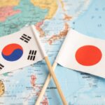 Image des dirigeants japonais et sud-coréens réunis à Andong, illustrant leur rapprochement diplomatique autour de l’énergie, de la sécurité et des chaînes industrielles.