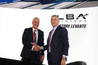 Drone Astore Levante développé par la coentreprise LBA Systems au salon de Farnborough