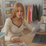 Espace de travail moderne sur ordinateur pour la mise en place de la facturation électronique.