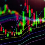 Graphique boursier illustrant une stratégie d'investissement long terme