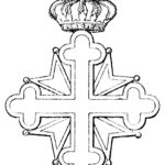 • Emblème officiel de la croix verte de l'Ordre de Saint-Lazare de Jérusalem