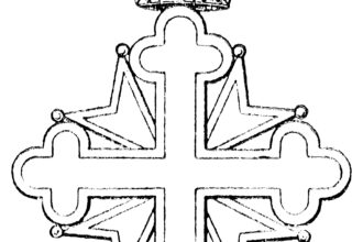 • Emblème officiel de la croix verte de l'Ordre de Saint-Lazare de Jérusalem
